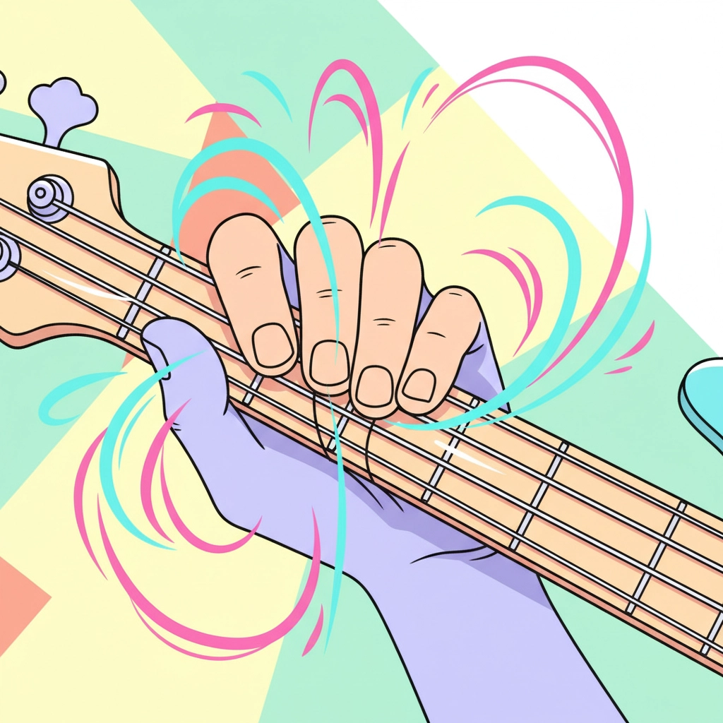 a person holding a guitar and playing a guitar